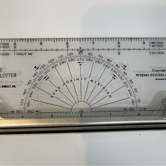Vintage Weems Paraline Plotter Model 1 Navigation Tool 1953 - Picture 4 of 13